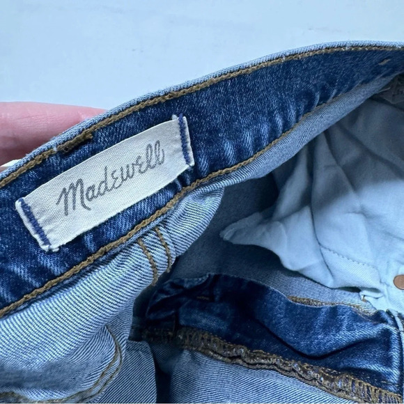 Madewell Cruiser Straight Crop Jeans in Patched Up Edition Size 27 - Picture 9 of 12